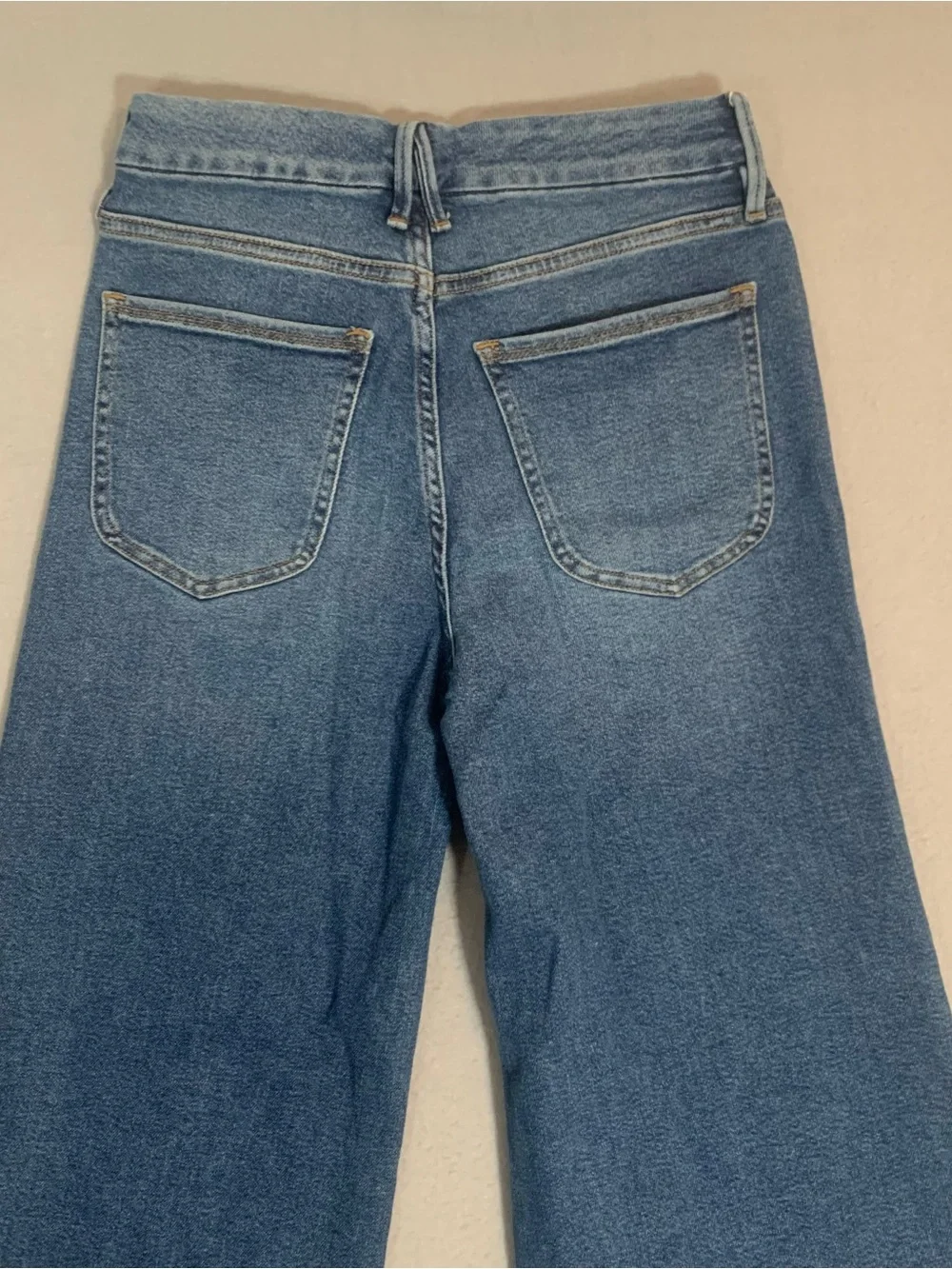 Good American Indigo Wide-Leg High-Rise Jeans Ladies size 6 Retro - Picture 3 of 7
